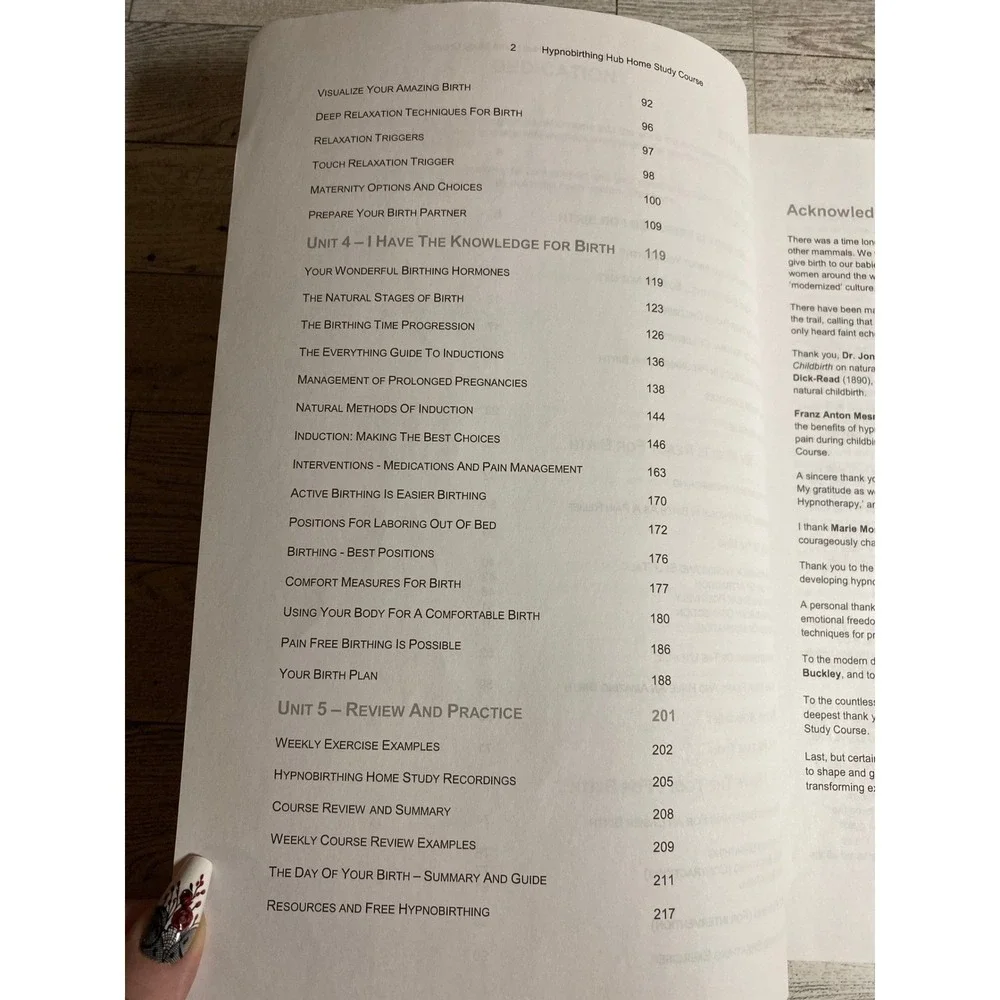 Hypnobirthing Home Study Course Manual Kathryn Clark 2016 Pregnancy‎ Birth Guide